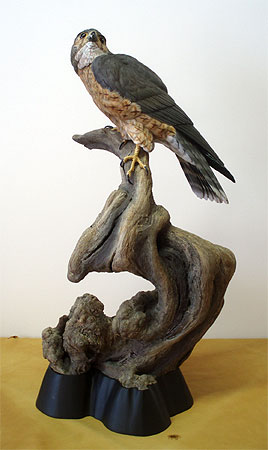 Richardson Merlin carving by Al Jordan