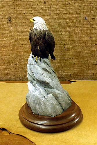 Perched Eagle Mini - by Bob Guge