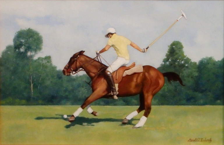 Polo Player  by Gerald Lubeck