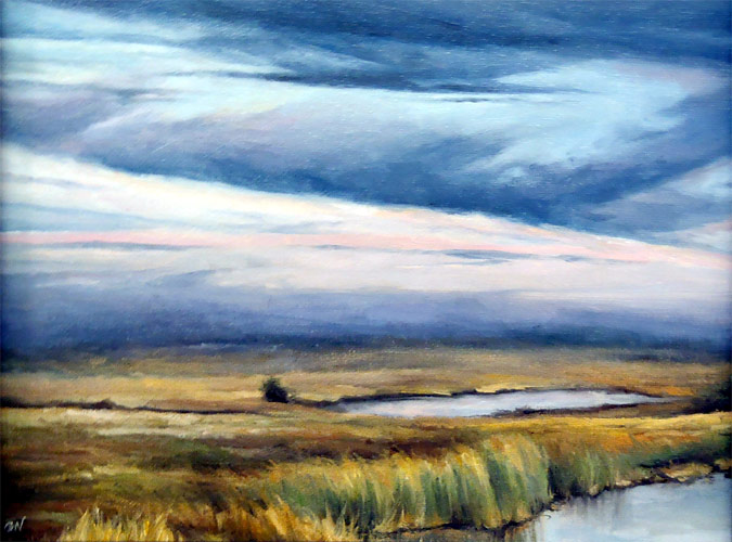 Evening Marsh - by Gwendolyn Nikkels