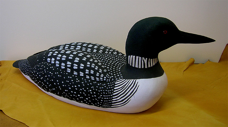 Loon carved by Ken Bassett