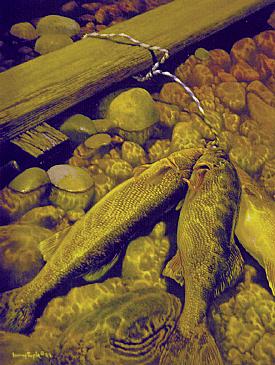 2000 Walleye Guide - Painting by Larry Tople