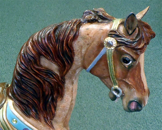 1/3 size Carousel Horse - carved by Sue Eaton