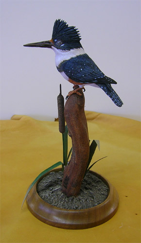 Kingfisher Carving by Peter Kaune