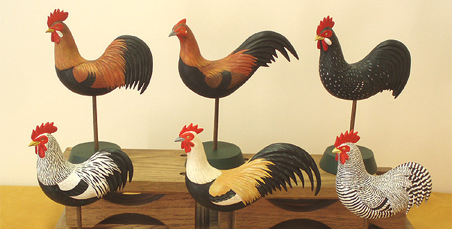 Chickens by Manfred Scheel