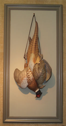 A pair of Hanging Pheasants by Josh Brewer  ...loading...