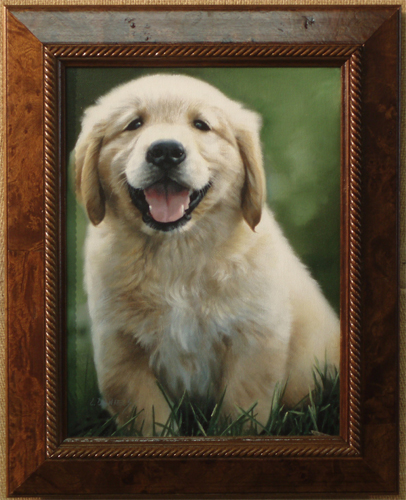 Golden Retriever Pup by Linda Daniels
