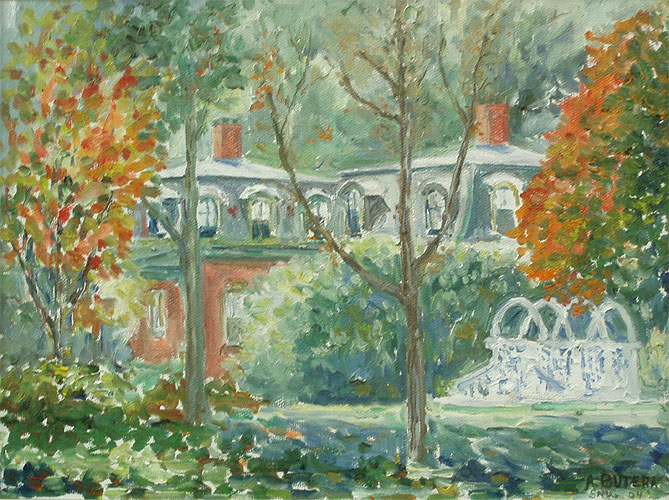 Fall Snug Harbor - painting by Anthony Butera