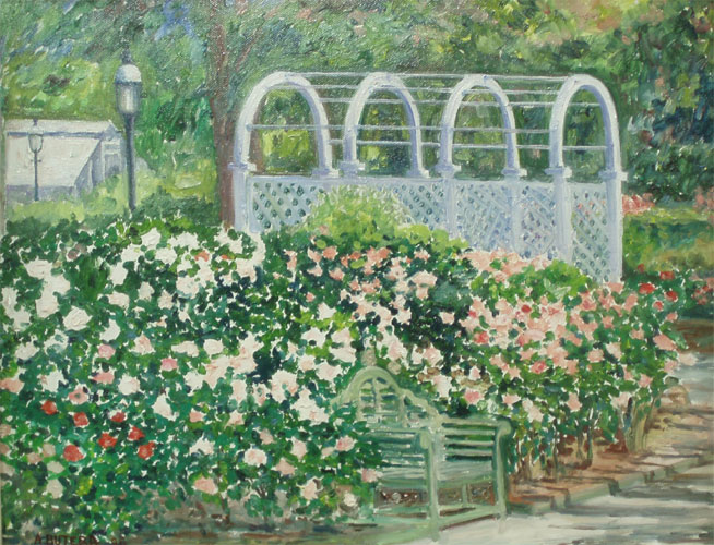 Rose Garden - painting by Anthony Butera