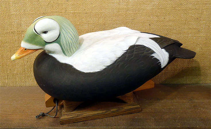 Drake Surf Scoter -  carving by Ben Heinemann