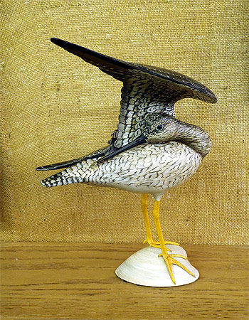 Lesser Yellow Legs - carved  by Bill Gibian