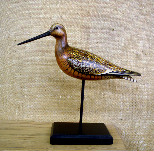 Long Billed Dowitcher - carved  by Bill Gibian