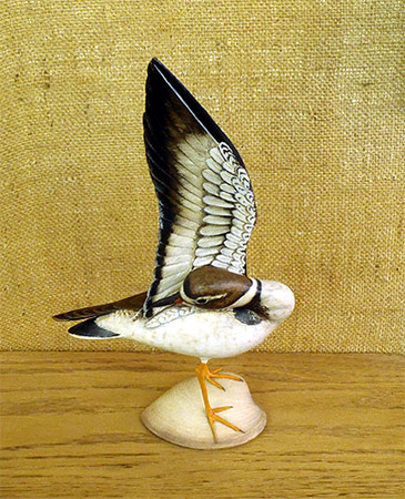 Plover  Lifesize - carved  by Bill Gibian