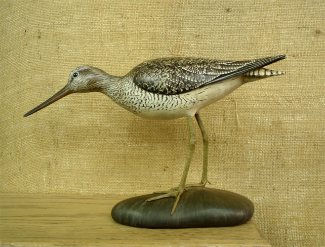 Common Green Shank - carved  by Bill Gibian