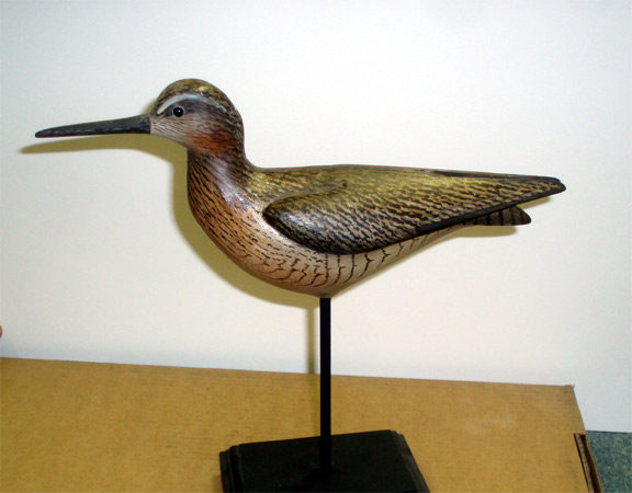 Dowitcher - Lifesize - carved  by Bill Gibian