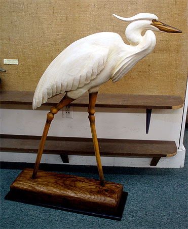 Lifesize Great White Egret - by Bob Moreland
