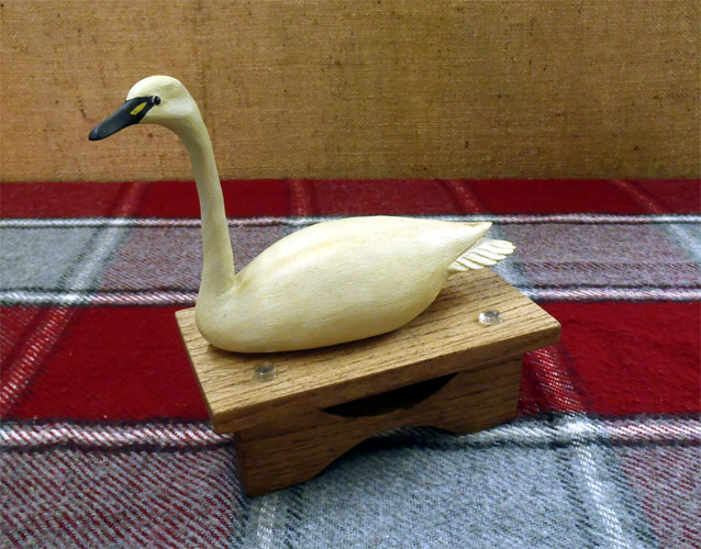 Mini- Swan- from The Collection  -  carved by Bob White