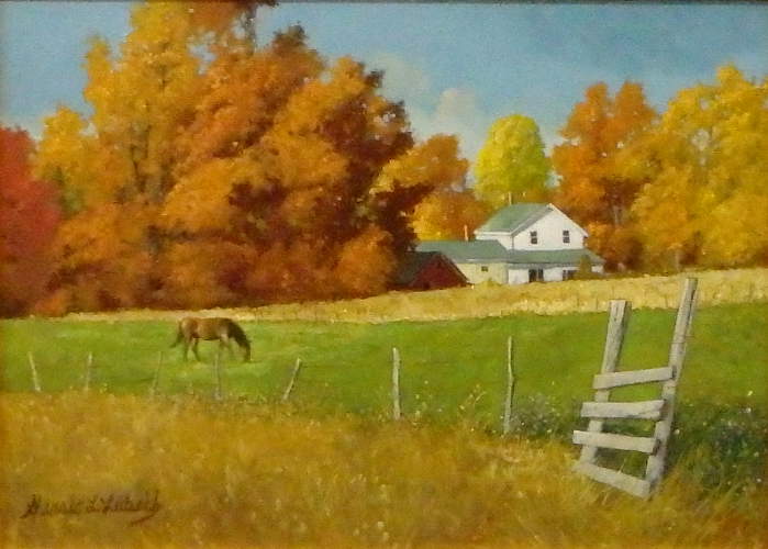 Autumn with Horse  by Gerald Lubeck