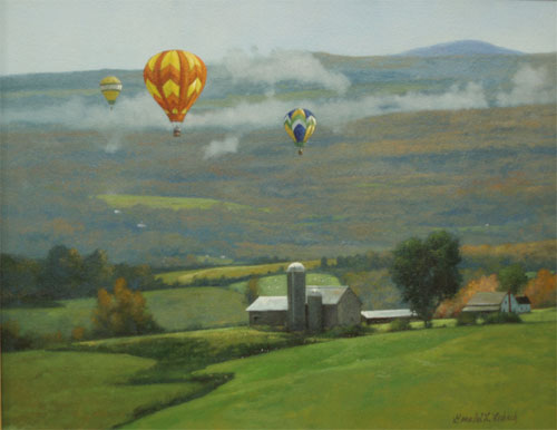 Over the Hillside by Gerald Lubeck