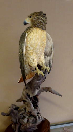 Red Tail Hawk - carved by Harvey Wilsonj