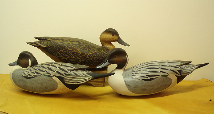 A Trio of
                        Pintails Gunners by John "Jack" Wood