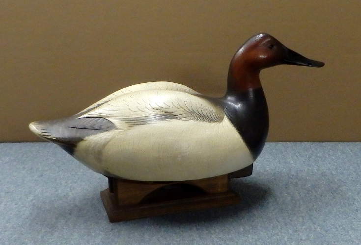 Canvasback Drake No.3 - carved by Jim Schmiedlin