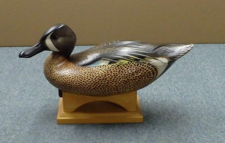 Pair Blue Wing Teal - carved by Jim Schmiedlin