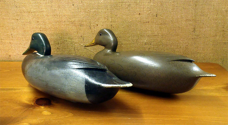 Pair of Mallards - carved by Joe King - from The Collection