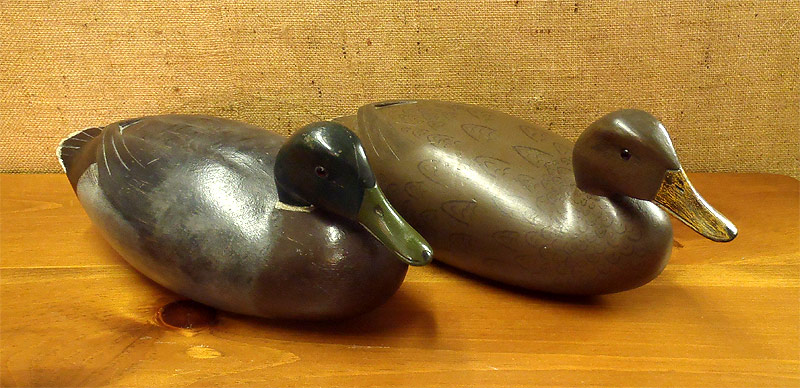 Pair of Mallards - carved by Joe King - from The Collection