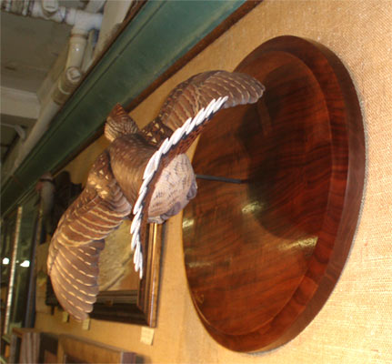 Lifesize Flying Grouse carved by Josh Brewer