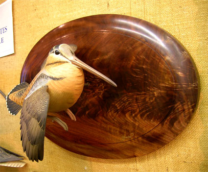 Woodcock carving by Josh Brewer