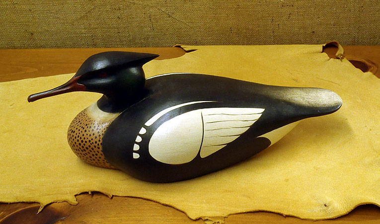Red Breasted Merganser- carved by Leo McIntosh Jr.- from The Collection