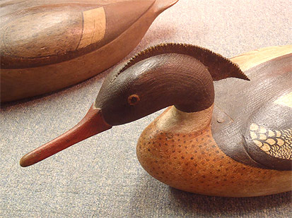 Red Brested Merganser - carved by Mark McNair - from The Collection