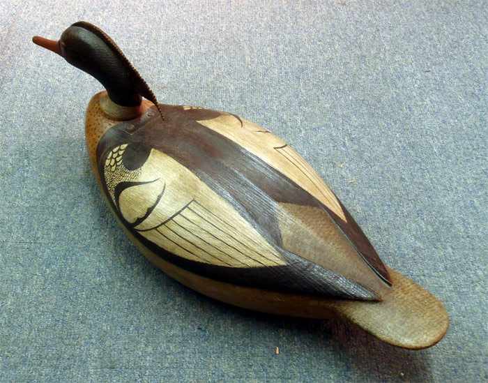 Red Brested Merganser - carved by Mark McNair - from The Collection
