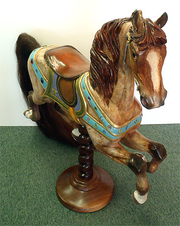 1/3 size Carousel Horse - carved by Sue Eaton