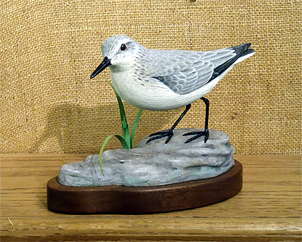 Sand Piper Lifesize Decorative -  Carving by Manfred Scheel