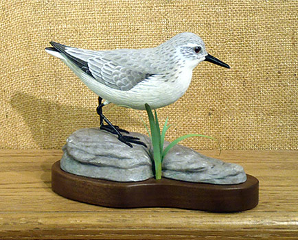 Sand Piper Lifesize Decorative -  Carving by Manfred Scheel