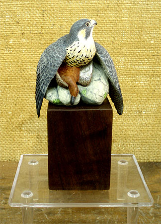 Perigrine Falcon  carved by Manfred Scheel