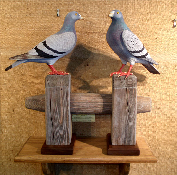 Manfred Scheel - Life sized decorative Pigeons