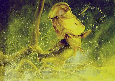 LEAPING LARGEMOUTH BASS (OIL) by Larry Tople ~ 030105_025